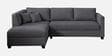 Bingo Fabric RHS Sectional Sofa (2+ Lounger) In Grey Colour
