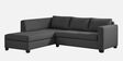 Bingo Fabric RHS Sectional Sofa (2+ Lounger) In Grey Colour