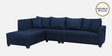 Bingo Fabric RHS Sectional Sofa (3+ Lounger) In Cool Cobalt Colour