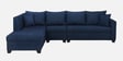 Bingo Fabric RHS Sectional Sofa (3+ Lounger) In Cool Cobalt Colour