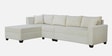 Bingo Fabric RHS Sectional Sofa (3+ Lounger) In Creamy Cashmere Colour