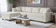 Bingo Fabric RHS Sectional Sofa (3+ Lounger) In Creamy Cashmere Colour