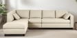Bingo Fabric RHS Sectional Sofa (3+ Lounger) In Creamy Cashmere Colour