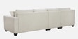 Bingo Fabric RHS Sectional Sofa (3+ Lounger) In Creamy Cashmere Colour
