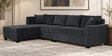 Bingo Fabric RHS Sectional Sofa (3+ Lounger) In Grey Colour