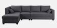 Bingo Fabric RHS Sectional Sofa (3+ Lounger) In Grey Colour