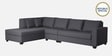 Bingo Fabric RHS Sectional Sofa (3+ Lounger) In Grey Colour