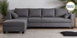 Bingo Fabric RHS Sectional Sofa (3+ Lounger) In Grey Colour
