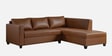 Bingo Leatherette LHS Sectional Sofa (2+ Lounger) In Tan Pu Colour