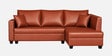 Bingo Leatherette LHS Sectional Sofa (2+ Lounger) In Tan Pu Colour