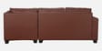 Bingo Leatherette LHS Sectional Sofa (2+ Lounger) In Tan Pu Colour