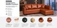 Bingo Leatherette LHS Sectional Sofa (2+ Lounger) In Tan Pu Colour