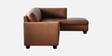 Bingo Leatherette LHS Sectional Sofa (2+ Lounger) In Tan Pu Colour