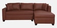 Bingo Leatherette LHS Sectional Sofa (2+ Lounger) In Tan Pu Colour