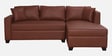 Bingo Leatherette LHS Sectional Sofa (2+ Lounger) In Tan Pu Colour