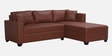 Bingo Leatherette LHS Sectional Sofa (2+ Lounger) In Tan Pu Colour