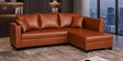 Bingo Leatherette LHS Sectional Sofa (2+ Lounger) In Tan Pu Colour