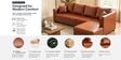 Bingo Leatherette LHS Sectional Sofa (3+ Lounger) In Tan Colour Bingo Leatherette LHS Sectional Sofa (3+ Lounger) In Tan Colour