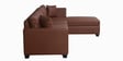 Bingo Leatherette LHS Sectional Sofa (3+ Lounger) In Tan Colour
