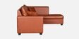 Bingo Leatherette LHS Sectional Sofa (3+ Lounger) In Tan Colour