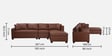 Bingo Leatherette LHS Sectional Sofa (3+ Lounger) In Tan Colour Bingo Leatherette LHS Sectional Sofa (3+ Lounger) In Tan Colour