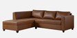 Bingo Leatherette RHS Sectional Sofa (2+ Lounger) In Tan Pu Colour