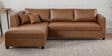 Bingo Leatherette RHS Sectional Sofa (2+ Lounger) In Tan Pu Colour