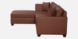 Bingo Leatherette RHS Sectional Sofa (2+ Lounger) In Tan Pu Colour