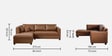Bingo Leatherette RHS Sectional Sofa (2+ Lounger) In Tan Pu Colour