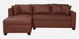 Bingo Leatherette RHS Sectional Sofa (2+ Lounger) In Tan Pu Colour