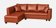 Bingo Leatherette RHS Sectional Sofa (2+ Lounger) In Tan Pu Colour