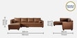 Bingo Leatherette RHS Sectional Sofa (3+ Lounger) In Tan Colour