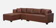 Bingo Leatherette RHS Sectional Sofa (3+ Lounger) In Tan Colour Bingo Leatherette RHS Sectional Sofa (3+ Lounger) In Tan Colour