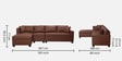 Bingo Leatherette RHS Sectional Sofa (3+ Lounger) In Tan Colour Bingo Leatherette RHS Sectional Sofa (3+ Lounger) In Tan Colour