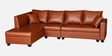 Bingo Leatherette RHS Sectional Sofa (3+ Lounger) In Tan Colour Bingo Leatherette RHS Sectional Sofa (3+ Lounger) In Tan Colour