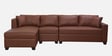 Bingo Leatherette RHS Sectional Sofa (3+ Lounger) In Tan Colour