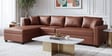 Bingo Leatherette RHS Sectional Sofa (3+ Lounger) In Tan Colour Bingo Leatherette RHS Sectional Sofa (3+ Lounger) In Tan Colour