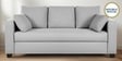 Bingo Velvet 3 Seater Sofa In Grey Colour