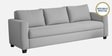 Bingo Velvet 3 Seater Sofa In Grey Colour