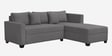 Bingo Velvet LHS Sectional Sofa (2+ Lounger) In Grey Colour Bingo Velvet LHS Sectional Sofa (2+ Lounger) In Grey Colour