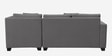 Bingo Velvet LHS Sectional Sofa (2+ Lounger) In Grey Colour Bingo Velvet LHS Sectional Sofa (2+ Lounger) In Grey Colour