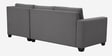 Bingo Velvet LHS Sectional Sofa (2+ Lounger) In Grey Colour