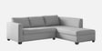 Bingo Velvet LHS Sectional Sofa (2+ Lounger) In Grey Colour