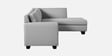 Bingo Velvet LHS Sectional Sofa (3+ Lounger) In Grey Colour
