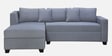Bingo Velvet RHS RHS Sectional Sofa ( 2+ Lounger ) In Grey Colour Bingo Velvet RHS RHS Sectional Sofa ( 2+ Lounger ) In Grey Colour