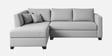 Bingo Velvet RHS RHS Sectional Sofa ( 2+ Lounger ) In Grey Colour