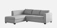 Bingo Velvet RHS RHS Sectional Sofa ( 2+ Lounger ) In Grey Colour