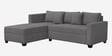 Bingo Velvet RHS Sectional Sofa (2+ Lounger) In Grey Colour Bingo Velvet RHS Sectional Sofa (2+ Lounger) In Grey Colour