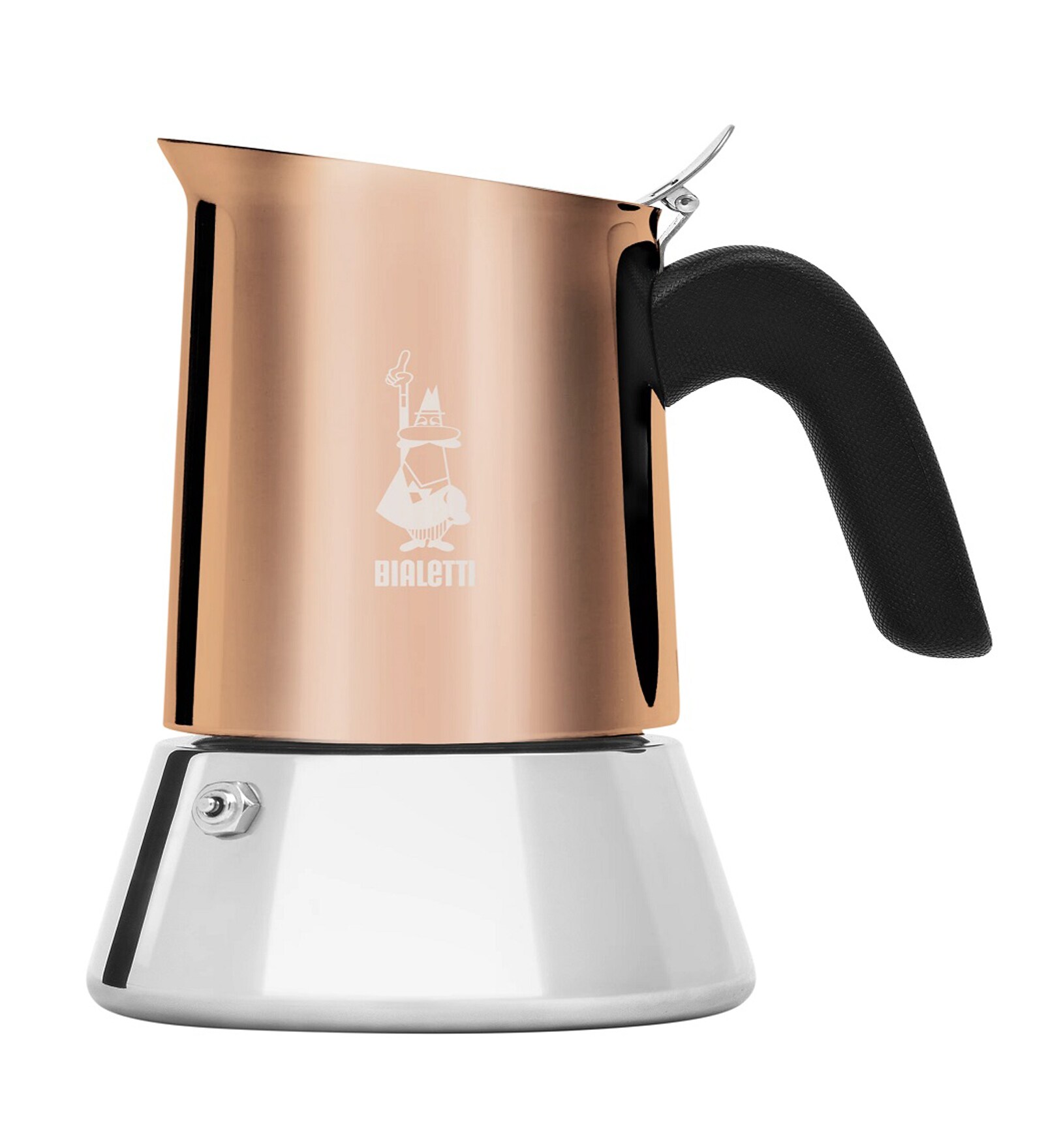 Bialetti Venus Induction Friendly Stainless Steel 6 Cup Moka Pot Coffee Maker (Copper)