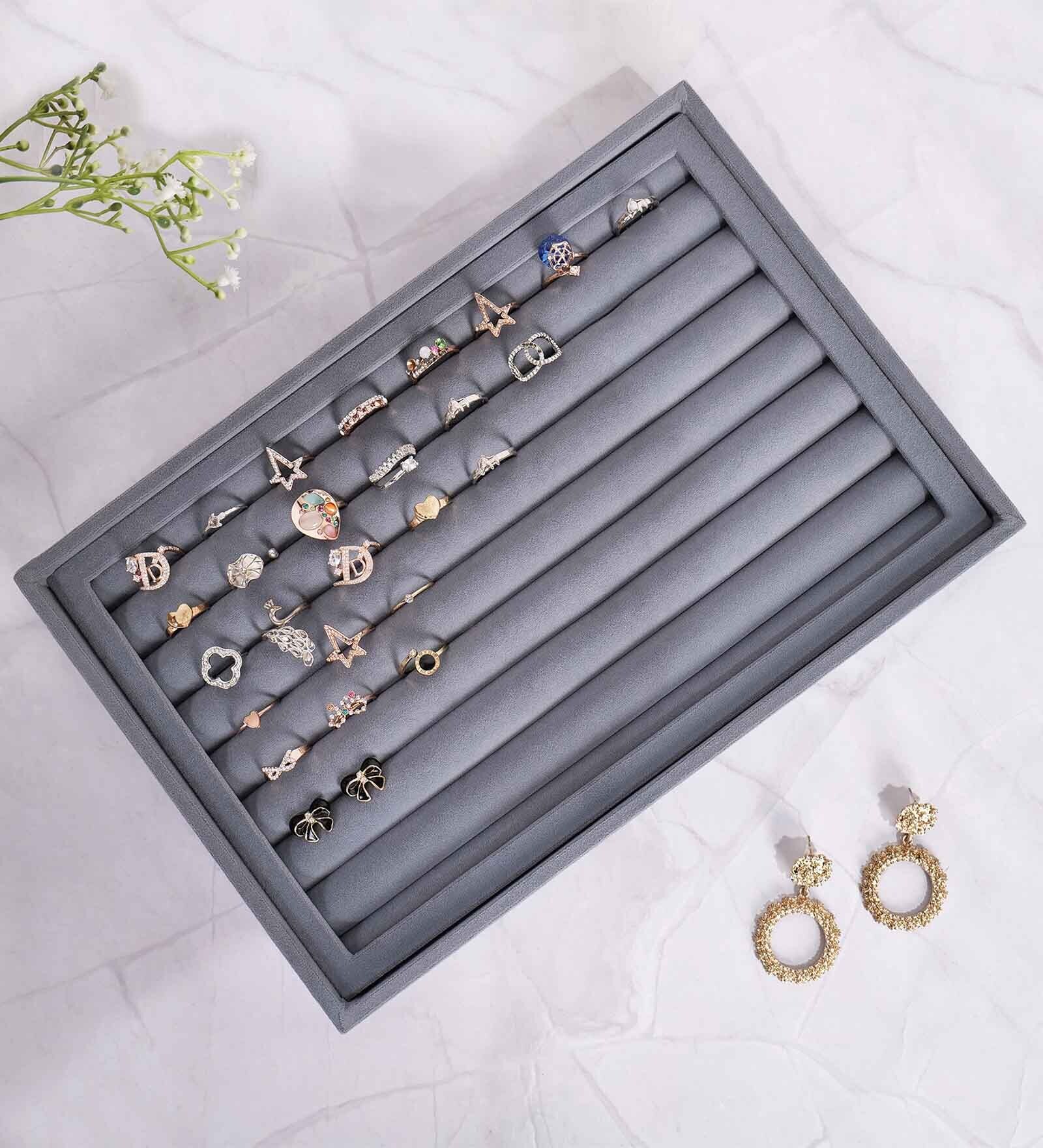 Grey Big Ring Organiser Jewellery Tray
